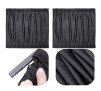 Gadpiparty Rideaux Facile Fenêtre 2pcs de Latérale Voiture Polyester en Noir Protection Vie Privée et Installation Grâce à 4 Rails Abs Adhésifs