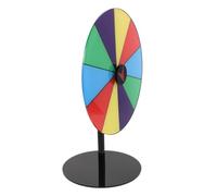 Gadpiparty Roue de Prix Tournante en Acrylique avec 10 Emplacements et Base Robuste, Tableau Effaçable à Sec avec Marqueur, pour Événements Marketing et Stands Vendeurs