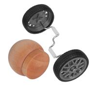 Gadpiparty Roue D'entraînement Amusante pour Perroquet, D'équilibre | Bois et Abs, pour Petits à Moyens Oiseaux, Outil de Formation, Interaction, Lien et Divertissement