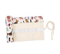 Gadpiparty Rouleau De 2 Pièces Trousse étui à Papeterie Crayon de Couleur à stylos artistiques à 48 Trous à Crayons pour garçons Organisateur de Stylo Pochette Toile