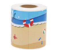 Gadpiparty Rouleau de 20 m de bordure de plage d'été - Tableau noir pour décoration de tableau d'affichage de salle de classe, autocollant mural pour l'école et le bureau