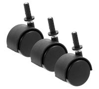 Gadpiparty Roulette Pivotante en Plastique Absorbant L'eau pour Aspirateur Industriel, Lot de 3 Roulettes Universelles Résistantes à L'usure, Compatibles Nettoyeur Industriel, Pivot à 360°,