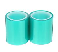 Gadpiparty Ruban Adhésif pour Résine Époxy 2 Pcs 5 M Vert PET Résistant Haute Température Bande D’Entraînement pour Projets DIY Arts et Artisanat sans Trace