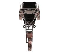 Gadpiparty Sculpture de Tricycle en Fer Forgé Miniature, Ornement Décoratif Vintage à Trois Roues, Objet Déco Bureau et Jardin, Sculpture Artisanale en Métal pour Étagère, Décoration