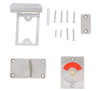 Gadpiparty Serrure de Porte pour Toilettes Publiques, Verrou Acier Inox Indicateur Rouge/Vert, Loquet Sécurisé, Poignée Intégrée, Installation Facile pour Salle de Bain