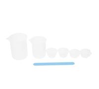 Gadpiparty Set Daccessoires Diy Silicone pour Époxy Tasses à Mesurer Graduées Gobelets de Distribution et Mélangeur Bleu Kit Pratique pour Artisanat et Création