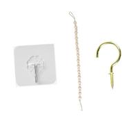 Gadpiparty Set de Attache Rideau Perles de Bois Naturel Support Décoratif pour Lien de Rideaux pour Décoration de Chambres et Maintien Sécurisé des Draperies