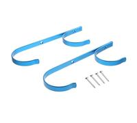 Gadpiparty Set de Cintres Alliage Aluminium pour Poteau de Piscine Supports Polyvalents Bleus pour Outils de Nettoyage Rangement Pratique pour Épuisette Balai Tuyau Aspiration et Accessoires