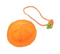 Gadpiparty Set de Costume pour Lapin Décoratif avec Petit Chapeau et Carotte Accessoire Confortable et Léger pour Petits Animaux de Compagnie pour Fête et Cadeau