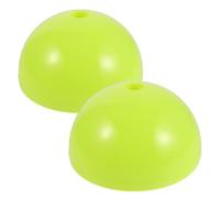 Gadpiparty Socle Lesté pour Poteaux D'entraînement de Football 2pcs en Abs Vert Clair, Support Stable pour Sessions Intensives en Extérieur, Conforme aux Normes Officielles