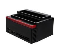 Gadpiparty Station d'accueil Double Baie pour Disque Dur 2,5 3,5, Base De Disque Dur USB 2.0, Compatible Ordinateur Ac240, Usage Bureau Et Transfert Données, Couleur Noire