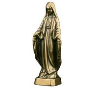 Gadpiparty Statue Sainte Vierge Laiton Modèle Décor de Bureau Catholique Ornement Métallique pour Maison et Chapelle