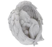 Gadpiparty Stèle Funéraire Commémorative en Résine Chat Ange pour Jardin | Statue Réaliste, Décor de Pelouse Intérieur, Rends un Animal Disparu, Format une Pièce