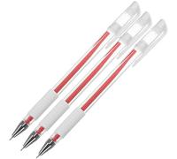 Gadpiparty Stylo marqueur de peau rouge Lot de 3 marqueurs de tatouage permanents pour microblading et maquillage permanent, pointe fine de précision, plastique, pour lèvres et sourcils