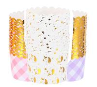 Gadpiparty Support à Cupcakes en Papier Doré Motif Licorne, 50 Caissettes Robustes pour Petits Gâteaux et Muffins, pour Showers et Pâtisseries