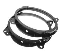 Gadpiparty Support Adaptateur Haut-Parleur Voiture Joint d'Etanchéité, Paire d'Entretoises pour Portière Avant, Accessoire Plastique Noir, Installation Simple