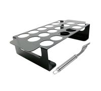 Gadpiparty Support Cuisson Cuisse Poulet Acier Inoxydable avec Outil Éplucheur de Piment de Barbecue Antiadhésive pour Poulet et Piments Accessoire Polyvalent pour Barbecue et Camping