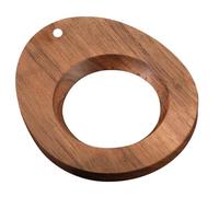Gadpiparty Support de Filtre à Café et Rangement Pratique en Bois Marron Design Diagonal, Finition Soignée pour Après-midi Thé ou Salle de Réunion