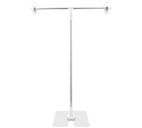 Gadpiparty Support de Fond Photo Portable Blanc en Acier Inoxydable Mini Support Multifonction Léger pour Photographie Cosmétique et Flat Lay Alimentaire