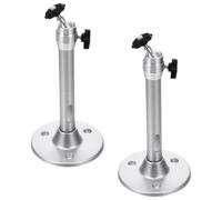 Gadpiparty Support de Plafond 2 Pièces en Alliage D'aluminium Argenté Résistant à Corrosion Installation Facile pour Projecteur pour Mini Projecteur et Caméra