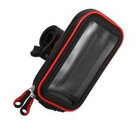 Gadpiparty Support de Téléphone Étanche pour Moto et Vélo, Sacoche Tactile Transparente, Fixation Guidon Sécurisée, avec Orifice Écouteurs, Compatible VTT et Cyclomoteur, Protection Pluie