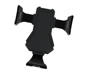 Gadpiparty Support de Téléphone Voiture Compatible GPS et Smartphone pour Grille D'aération en ABS, Pratique et Flexible, Design Compact Noir pour Conduite et Bureau