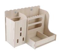 Gadpiparty Support en Bois pour Mangeoire à Lapins Multifonction Capacité Moyenne Surface Lisse sans Éclats Adapté pour Lapins Cochons D’Inde et Chinchillas Mangeoire Suspendue Pratique