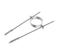 Gadpiparty Support Mural Acier Inoxydable pour Tuyau de Drainage Pince de Fixation Robuste Clip de Maintien pour Gouttière Extérieure Bride Ajustable Antirouille pour Installation Murale