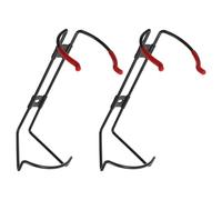 Gadpiparty Support Mural pour Extincteur 1 Kg en Acier Lot de 2 Supports Universels de L Vis Fixation Murale Robuste pour Extincteur à Poudre Sèche Compatible Voiture et Camion