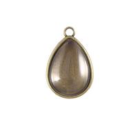 Gadpiparty Support Pendentif Alliage avec Couvercle Verre pour Création de Bijoux Diy Eau