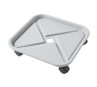 Gadpiparty Support Pot Carré Épais avec roulettes Plateau Mobile pour Plantes Lourdes Bac Rempotage Stable pour Intérieur et Extérieur Protection Antidéformation et Drainage Pratique