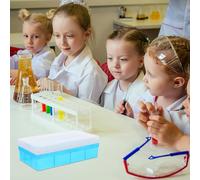 Gadpiparty Support pour Tubes à Essai Centrifugeuse 15 Ml en Plastique Robuste 72 Emplacements 2 Pièces Rack de Rangement pour Laboratoire École et Recherche Couleur Couleur Aléatoire