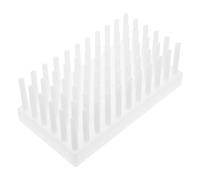 Gadpiparty Support pour Tubes à Essai en Plastique pour Laboratoire, 66 Tiges, Facile à Nettoyer, Compatible Plusieurs Tailles, pour Séchage et Organisation