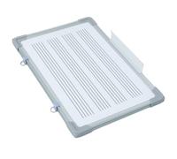 Gadpiparty Tableau Blanc Effaçable à Sec Double Face 17.72x11.81in en Métal pour Notation Musicale, Suspendu pour Cours de Musique et Apprentissage Interactif