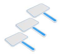 Gadpiparty Tableau Blanc Portable Effaçable 3 Pièces, Tableau de Score Pratique Bleu, Multifonction et Léger en Mousse, pour Notation et Vote