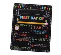 Gadpiparty Tableau Double Face Réutilisable pour Premier Jour École Panneau Scolaire pour Garçon Fille Signe Préscolaire et Maternelle Tableau Étape Éducative