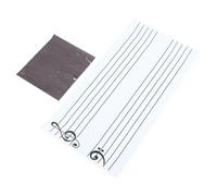 Gadpiparty Tableau Magnétique Inscriptible en Pvc Autocollants Magnétiques pour Notes de Musique, Léger et Réutilisable, pour L'enseignement et L'exercice Musical