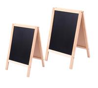Gadpiparty Tableau Noir Lot de 2 Pliable en Bois Double Face Effaçable et Multifonction pour Garçon et Filles pour Jardin et Mariage