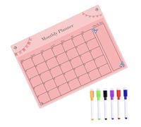 Gadpiparty Tableau Planning Magnétique Effaçable pour Réfrigérateur Tableau Acrylique Transparent Réutilisable Organiseur Hebdomadaire Aimanté pour Menu et Courses