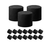 Gadpiparty Tablettes de Charbon de Bois Portables Noires de Bloc Rond, Chauffe-Main Réutilisable pour Brûleur de Parfum et Petit Foyer, Boîte de 1