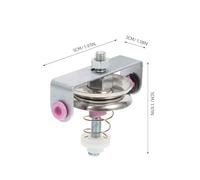 Gadpiparty Tendeur pour Machine à Tisser à Courroie 07 Modèle Plat en Acier Inoxydable Colonne en Céramique Lot de 5 Pièces Accessoire Compatible pour Métiers à Tisser Industriels et