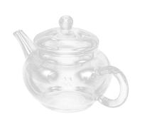 Gadpiparty Théière en Verre Transparent Résistante Chaleur 250ml avec Infuseur en Acier Inoxydable Capacité Petite, pour Usage Quotidien