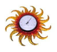 Gadpiparty Thermomètre Mural Haute Précision Forme Soleil Décoratif pour Intérieur et Extérieur Ambiance Naturelle