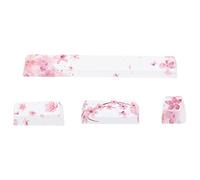 Gadpiparty Touches Pbt OEM de Remplacement pour Clavier Mécanique, 4 Pièces, Hauteur Standard, Finition Mate, Sublimation Thermique 5 Faces, Personnalisées pour Gamers, Usage Informatique,