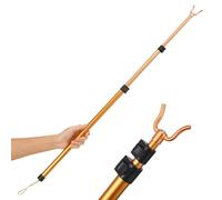 Gadpiparty Tringle à Vêtements Télescopique Rétractable Alliage Barre Extensible pour Étendage de Linge Domestique avec Fourche Robuste Facile à Utiliser et Pratique