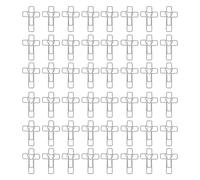 Gadpiparty Trombones Croisés Métalliques Argentés 100pcs pour Organisation de Documents et Fournitures de Bureau, pour Carnets et Travaux Manuels