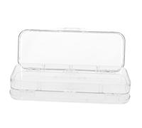Gadpiparty Trousse à Crayons Transparente Capacité avec Double Compartiment Boîte De Rangement pour Fournitures Scolaires pour Étudiants Et Artistes