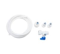 Gadpiparty Tuyau Alimentation Eau Mètres avec Connecteur pour Machine à Glaçons Kit Installation Pratique et Facile à Remplacer Accessoire Compatible pour Fabrique Glaçons