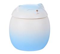 Gadpiparty Urne de Chat en Céramique pour Cendres de Petit Animal | Finition Lisse et Polie, Fermeture Sécurisée, Conservation Solide, pour Rituel, Autel et Souvenir Funéraire