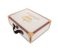 Gadpiparty Valise Portable Étiquettes Bagages Décoration Fête Décorative Pour Souvenir Bleu Minuscule Supplémentaire Carton Étui De Voyage Épaissie Colorée Avec